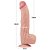 LOVETOY SLIDING SKIN 12.0'' - PRÓTESE REALÍSTICA BELISCÁVEL COM GLANDE DEFINIDA, VÉRTEBRA, VEIAS SUAVES, ESCROTO E VENTOSA - 31 X 6,2 CM - COR BEGE - Imagem 4