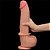 LOVETOY SLIDING SKIN 12.0'' - PRÓTESE REALÍSTICA BELISCÁVEL COM GLANDE DEFINIDA, VÉRTEBRA, VEIAS SUAVES, ESCROTO E VENTOSA - 31 X 6,2 CM - COR BEGE - Imagem 3