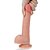 Lovetoy Dual Layered Platinum Silicone Cock 8.0'' - Pênis Realístico Dupla Camada Com Ventosa - 22x3,8 cm - cor Bege - Imagem 4