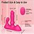 MANNUO - Vibrador de silicone completo para sentar com controle remoto sem fio ou controle via APP - Imagem 7