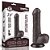 LOVETOY SLIDING SKIN 7.0'' - PRÓTESE REALÍSTICA BELISCÁVEL COM GLANDE DEFINIDA, VÉRTEBRA, VEIAS SUAVES, ESCROTO E VENTOSA - 18,3 X 3,5 CM - COR CHOCOLATE - Imagem 14