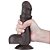 LOVETOY SLIDING SKIN 7.0'' - PRÓTESE REALÍSTICA BELISCÁVEL COM GLANDE DEFINIDA, VÉRTEBRA, VEIAS SUAVES, ESCROTO E VENTOSA - 18,3 X 3,5 CM - COR CHOCOLATE - Imagem 6