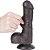 LOVETOY SLIDING SKIN 7.0'' - PRÓTESE REALÍSTICA BELISCÁVEL COM GLANDE DEFINIDA, VÉRTEBRA, VEIAS SUAVES, ESCROTO E VENTOSA - 18,3 X 3,5 CM - COR CHOCOLATE - Imagem 3