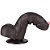 LOVETOY SLIDING SKIN 7.0'' - PRÓTESE REALÍSTICA BELISCÁVEL COM GLANDE DEFINIDA, VÉRTEBRA, VEIAS SUAVES, ESCROTO E VENTOSA - 18,3 X 3,5 CM - COR CHOCOLATE - Imagem 13