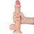 LOVETOY SLIDING SKIN 9.0'' - PRÓTESE REALÍSTICA BELISCÁVEL COM GLANDE DEFINIDA, VÉRTEBRA, VEIAS SUAVES, ESCROTO E VENTOSA - 22 X 3,7 CM - COR BEGE - Imagem 8