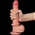 LOVETOY SLIDING SKIN 9.0'' - PRÓTESE REALÍSTICA BELISCÁVEL COM GLANDE DEFINIDA, VÉRTEBRA, VEIAS SUAVES, ESCROTO E VENTOSA - 22 X 3,7 CM - COR BEGE - Imagem 2