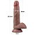 Lovetoy Nature Cock 7.0'' - Pênis Realístico Dupla Camada Com Ventosa - 18,5x3,7cm - cor chocolate - Imagem 3