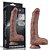Lovetoy Nature Cock 8.5'' - Pênis Realístico Dupla Camada Com Ventosa - 22x4,2 cm - cor chocolate - Imagem 1