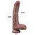 Lovetoy Nature Cock 8.5'' - Pênis Realístico Dupla Camada Com Ventosa - 22x4,2 cm - cor chocolate - Imagem 3