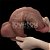 Lovetoy Nature Cock 10.5'' - Pênis Realístico Dupla Camada Com Ventosa - 27x6.5 cm - cor chocolate - Imagem 4