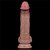 Lovetoy Dual Layered Platinum Silicone Nature Cock 7.5' - Pênis Dupla Densidade - 19,5x3,7cm - Cor Marrom - Imagem 11