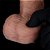 Lovetoy Dual Layered Platinum Silicone Nature Cock 7.5' - Pênis Dupla Densidade - 19,5x3,7cm - Cor Marrom - Imagem 8