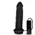 Realistic big dildo Colosso - Pinto de borracha realístico com vibrador e ventosa - 20 x 5,5cm - cor preta - Imagem 6