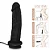 Realistic big dildo Colosso - Pinto de borracha realístico com vibrador e ventosa - 20 x 5,5cm - cor preta - Imagem 4