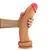 Realistic Big Dildo Banana da Terra - Pinto de borracha realístico flexível com ventosa - 30x6,9cm - cor bege - Imagem 1