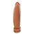 Realistic Big Dildo Banana da Terra - Pinto de borracha realístico flexível com ventosa - 30x6,9cm - cor bege - Imagem 3