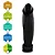 Realistic Big Dildo Banana da Terra - Pinto de borracha realístico flexível com ventosa - 30x6,9cm - cor preta - Imagem 5