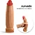 Realistic Big Dildo Bananinha - Pênis de silicone realístico flexível com ventosa - 24x6cm - cor bege - Imagem 4