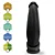 Realistic Big Dildo Bananinha - Pênis de silicone realístico flexível com ventosa - 24x6cm - cor preta - Imagem 6