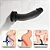 Realistic Big Dildo Bananinha - Pênis de silicone realístico flexível com ventosa - 24x6cm - cor preta - Imagem 3