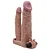 LOVETOY PLEASURE X-TENDER SERIES - CAPA PENIANA DUPLA PENETRAÇÃO COM VIBRADOR ESTIMULADOR CLITORIANO 20X4CM - COR CHOCOLATE - Imagem 14