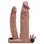 LOVETOY PLEASURE X-TENDER SERIES - CAPA PENIANA DUPLA PENETRAÇÃO COM VIBRADOR ESTIMULADOR CLITORIANO 20X4CM - COR CHOCOLATE - Imagem 13