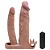 LOVETOY PLEASURE X-TENDER SERIES - CAPA PENIANA DUPLA PENETRAÇÃO COM VIBRADOR ESTIMULADOR CLITORIANO 20X4CM - COR CHOCOLATE - Imagem 11