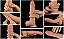 LOVETOY SLIDING SKIN 9.0'' - PRÓTESE REALÍSTICA VERTEBRADA BELISCÁVEL COM GLANDE DEFINIDA, VEIAS SUAVES, ESCROTO E VENTOSA - 23 X 4,2 CM - COR BEGE - Imagem 7