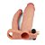 LOVETOY PLEASURE X-TENDER SERIES - CAPA PENIANA DUPLA PENETRAÇÃO COM VIBRADOR ESTIMULADOR CLITORIANO 20X4CM - COR BEGE - Imagem 9