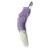 Plug Anal Rabo de Raposa com cauda de 48 cm - cor: Roxo e Branco - Imagem 2