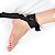 BONDAGE KITS - KIT COM algema de sexy shop TORNOZELEIRAS em NYLON PARA CAMA - COR PRETA - Imagem 6