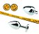 PLUG ANAL EMOJI SMILE SORRISO AÇO INOX PEQUENO  -  7,3 X 2,8 CM - Imagem 2