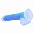 NV TOYS GLOW IN THE DARK SILICONE DILDO - PÊNIS FLORESCENTE AZUL COM VENTOSA - 25.4 X 4.6 CM - Imagem 6