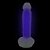 NV TOYS GLOW IN THE DARK SILICONE DILDO - PÊNIS FLORESCENTE AZUL COM VENTOSA - 19 X 3.5 CM - Imagem 1