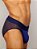 CUECA JOCKSTRAP MODELO UP COM BOLSO ÍNTIMO E TRANSPARENTE NA BUNDA - COR AZUL - Imagem 2