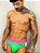 CUECA JOCKSTRAP MODELO OPEN - COR NEON VERDE E PINK - Imagem 1