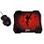 Kit Mouse Gamer E Mousepad Para Jogos Pc - Imagem 1