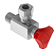 Válvula Hidráulica de Manômetro reta RT 1/4" BSP - Imagem 1