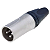 PLUG XLR NEUTRIK MACHO NC3MXX 3 POLOS NIQUEL/PRATA - Imagem 1