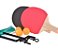 Kit 2 Raquete Tenis De Mesa Ping Pong Lisa Rede - Imagem 1