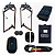 Kit Vidro Elétrico Escort Hobby 2 Portas c/Botão Ultra Led Azul - Imagem 1