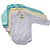 Kit 05 Body Bebê Manga Longa Malha Canelada Masculino - Imagem 1