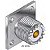 CONECTOR UHF FEMEA RETO COM BASE QUADRADA (FURO 3,50) - Imagem 5