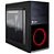 Gabinete Gamer Evolut Shin Com Cooler Vermelho Mid Tower EG-804 Preto - Evolut - Imagem 1