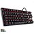 TECLADO GAMER MECANICO KL7 LED 7 CORES USB PRETO 32895 PCYES S - Imagem 1