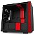 GABINETE MINI-ITX - H210I MATTE BLACK/RED - COM CONTROLADORA DE FANS + FITA DE LED - CA-H210I-BR-O - Imagem 1