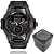 Relógio Smael 1805 Militar Esportivo Anti-Shock Dual-Time Preto Black Ops - Imagem 2