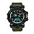 Relógio Masculino Sanda Militar Sport Anti-Shock Dual-Time 742 Verde Selva - Imagem 1