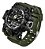 Relógio Masculino Sanda Militar Sport Anti-Shock Dual-Time 742 Verde Selva - Imagem 3