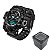 Relógio Masculino Sanda Militar Sport Anti-Shock Dual-Time 742 Black Silver - Imagem 2